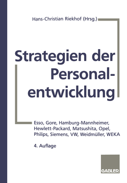 Strategien der Personalentwicklung von Riekhof,  Hans-Christian