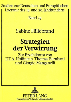 Strategien der Verwirrung von Hillebrand,  Sabine