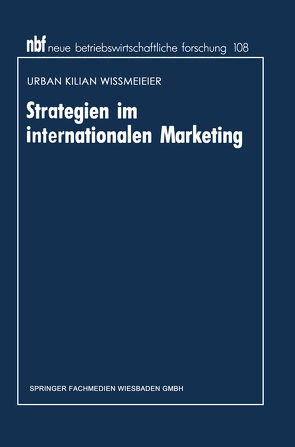 Strategien im internationalen Marketing von Wissmeier,  Urban Kilian
