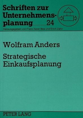 Strategische Einkaufsplanung von Anders,  Wolfram