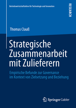 Strategische Zusammenarbeit mit Zulieferern von Clauß,  Thomas