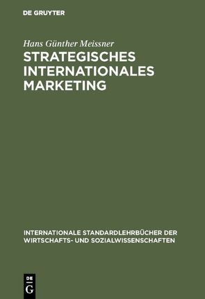Strategisches Internationales Marketing von Meissner,  Hans Günther
