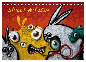 Street-Art 2024 / CH-Version (Tischkalender 2024 DIN A5 quer), CALVENDO Monatskalender von Stolzenburg,  Kerstin