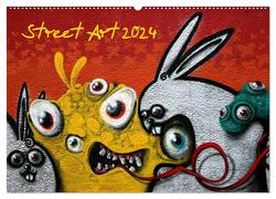 Street-Art 2024 / CH-Version (Wandkalender 2024 DIN A2 quer), CALVENDO Monatskalender von Stolzenburg,  Kerstin