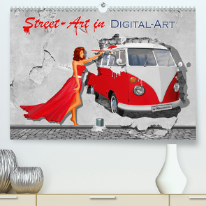 Street-Art in Digital-Art by Mausopardia (Premium, hochwertiger DIN A2 Wandkalender 2021, Kunstdruck in Hochglanz) von Jüngling alias Mausopardia,  Monika