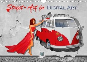 Street-Art in Digital-Art by Mausopardia (Wandkalender 2018 DIN A4 quer) von Jüngling alias Mausopardia,  Monika