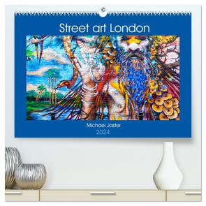 Street art London Michael Jaster (hochwertiger Premium Wandkalender 2024 DIN A2 quer), Kunstdruck in Hochglanz von Jaster,  Michael