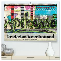 Streetart am Wiener Donaukanal (hochwertiger Premium Wandkalender 2024 DIN A2 quer), Kunstdruck in Hochglanz von Bartek,  Alexander