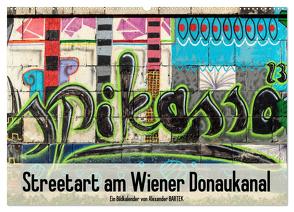 Streetart am Wiener Donaukanal (Wandkalender 2024 DIN A2 quer), CALVENDO Monatskalender von Bartek,  Alexander