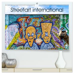 Streetart international (hochwertiger Premium Wandkalender 2024 DIN A2 quer), Kunstdruck in Hochglanz von Schön,  Berlin,  Andreas