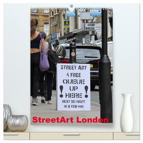 StreetArt London (hochwertiger Premium Wandkalender 2024 DIN A2 hoch), Kunstdruck in Hochglanz von zwayne/steckandose.com,  zwayne/steckandose.com