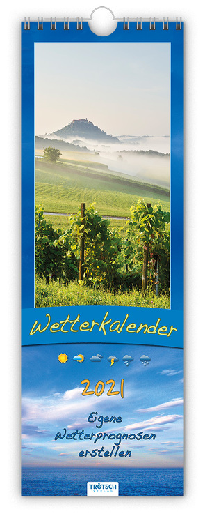 Streifenkalender „Wetterkalender“ 2021 von Uebel,  Rolf-Eckart