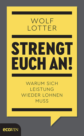 Strengt euch an! von Lotter,  Wolf