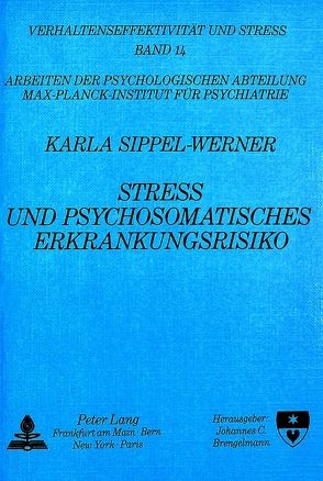 Streß und psychosomatisches Erkrankungsrisiko von Sippel-Werner,  Karla