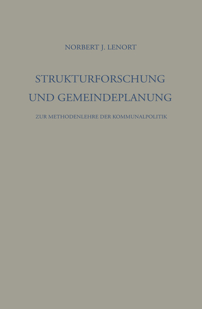 Strukturforschung und Gemeindeplanung von Lenort,  Norbert J.