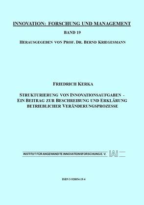 Strukturierung von Innovationsaufgaben von Kerka,  Friedrich, Kriegesmann,  Bernd