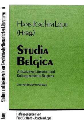 Studia belgica von Lope,  Hans-Joachim