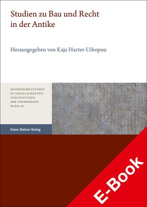 Studien zu Bau und Recht in der Antike von Harter-Uibopuu,  Kaja