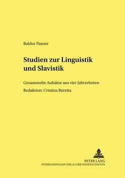 Studien zur Linguistik und Slavistik von Panzer,  Baldur