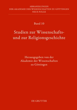 Studien zur Wissenschafts- und zur Religionsgeschichte von Akademie der Wissenschaften