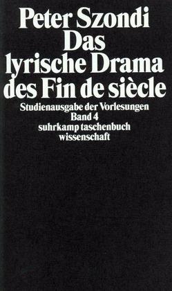 Studienausgabe der Vorlesungen in 5 Bänden von Beese,  Henriette, Szondi,  Peter