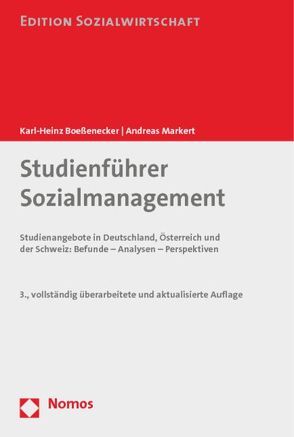 Studienführer Sozialmanagement von Boeßenecker,  Karl- Heinz, Markert,  Andreas