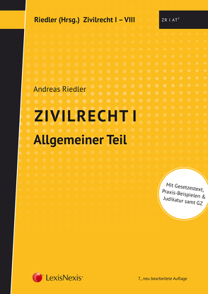 Studienkonzept Zivilrecht / Zivilrecht I – Allgemeiner Teil von Riedler,  Andreas