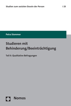 Studieren mit Behinderung/Beeinträchtigung von Stemmer,  Petra