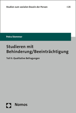 Studieren mit Behinderung/Beeinträchtigung von Stemmer,  Petra