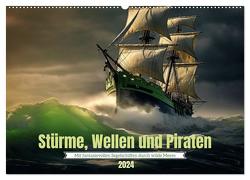 Stürme, Wellen und Piraten (Wandkalender 2024 DIN A2 quer), CALVENDO Monatskalender von Waurick,  Kerstin