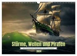 Stürme, Wellen und Piraten (Wandkalender 2024 DIN A3 quer), CALVENDO Monatskalender von Waurick,  Kerstin