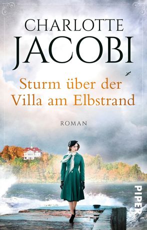 Sturm über der Villa am Elbstrand von Jacobi,  Charlotte