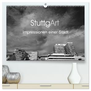 StuttgArt – Impressionen einer Stadt (hochwertiger Premium Wandkalender 2024 DIN A2 quer), Kunstdruck in Hochglanz von Ridder,  Andy