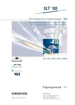 Stuttgarter Lasertage ’05 von Dausinger,  Friedrich, Graf,  Thomas, Lichtner,  Friedemann