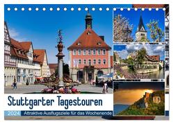 Stuttgarter Tagestouren (Tischkalender 2024 DIN A5 quer), CALVENDO Monatskalender von Huschka,  Klaus-Peter