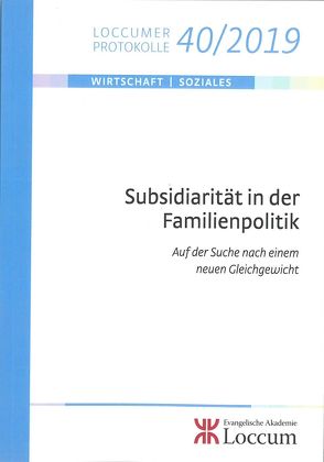 Subsidiarität in der Familienpolitik von Lange,  Joachim