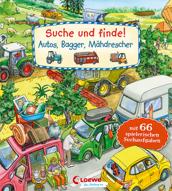 Suche und finde! – Autos, Bagger, Mähdrescher von Friedl,  Peter, Krause,  Joachim