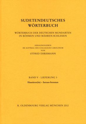 Sudetendeutsches Wörterbuch von Ehrismann,  Otfrid