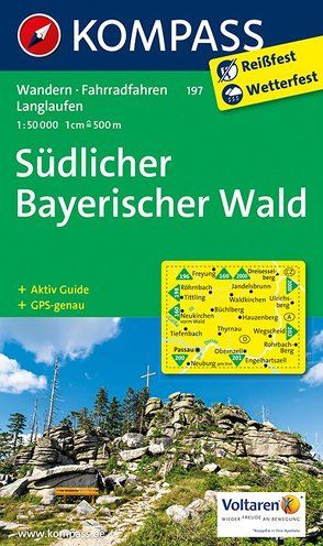 KOMPASS Wanderkarte Südlicher Bayerischer Wald von KOMPASS-Karten GmbH