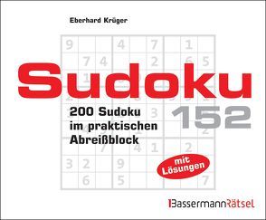 Sudoku Block 152 (5 Exemplare à 2,99 €) von Krüger,  Eberhard