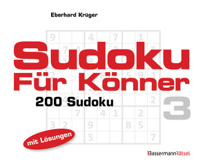 Sudoku für Könner 3 (5 Exemplare à 2,99 €) von Krüger,  Eberhard