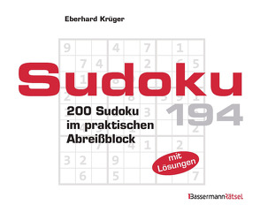 Sudokublock 194 (5 Exemplare à 2,99 €) von Krüger,  Eberhard