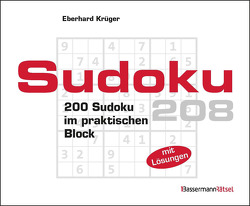 Sudokublock 208 (5 Exemplare à 2,99 €) von Krüger,  Eberhard