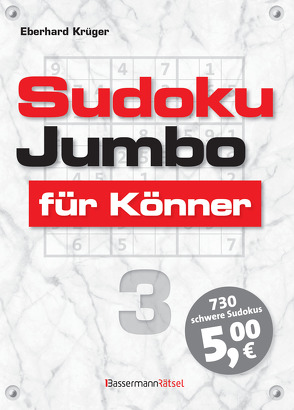 Sudokujumbo für Könner 3 von Krüger,  Eberhard