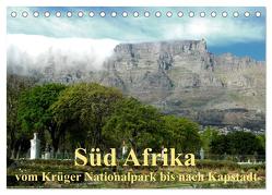 Süd Afrika – vom Krüger Nationalpark bis nach Kapstadt (Tischkalender 2024 DIN A5 quer), CALVENDO Monatskalender von Dürr,  Brigitte
