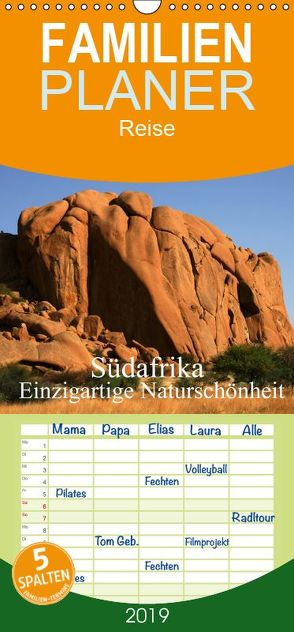 Südafrika – Einzigartige Naturschönheit – Familienplaner hoch (Wandkalender 2019 , 21 cm x 45 cm, hoch) von Müller,  Erika