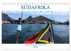 Südafrika – Von Kapstadt bis Addo Elephant Park (Tischkalender 2024 DIN A5 quer), CALVENDO Monatskalender von Berretz,  K.