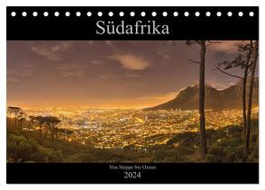 Südafrika – Von Steppe bis Ozean (Tischkalender 2024 DIN A5 quer), CALVENDO Monatskalender von Bininda,  Andreas