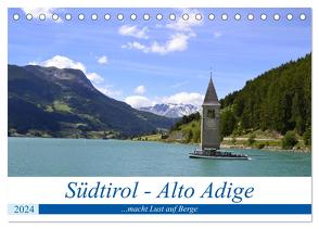 Südtirol – Alto Adige …macht Lust auf Berge (Tischkalender 2024 DIN A5 quer), CALVENDO Monatskalender von Rickey.de,  Rickey.de