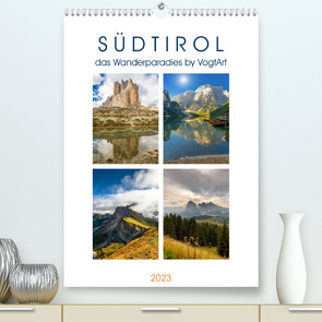 Südtirol, das Wanderparadies (Premium, hochwertiger DIN A2 Wandkalender 2023, Kunstdruck in Hochglanz) von VogtArt